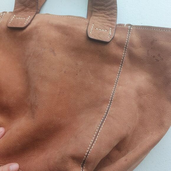 Gap established 1969 Brown leather shoulder bag‎ Large casual woman Y2K